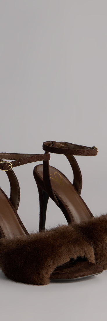 Fluff Talk Faux Suede Stiletto Heels