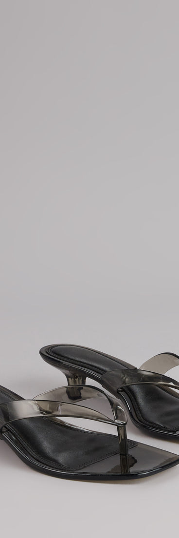 Throwback Glow Jelly Kitten Heels