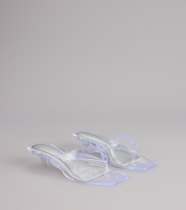 Throwback Glow Jelly Kitten Heels