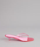 Throwback Glow Jelly Kitten Heels