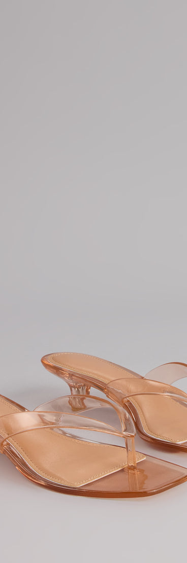 Throwback Glow Jelly Kitten Heels