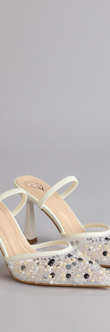 Fairy Tale Beaded Sequin Stiletto Heels