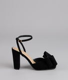 Make A Statement Bow Block Heels