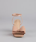 Make A Statement Bow Block Heels