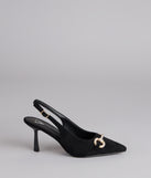 High Society Rhinestone Slingback Heels