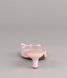 Play Nice Bow Thong Heels