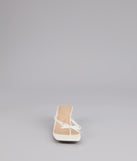 Play Nice Bow Thong Heels