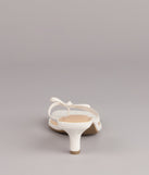 Play Nice Bow Thong Heels