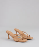 Sips And Sunshine Strappy Thong Mules