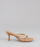 Sips And Sunshine Strappy Thong Mules