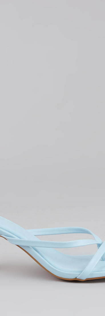 Sips And Sunshine Strappy Thong Mules