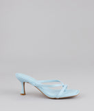 Sips And Sunshine Strappy Thong Mules