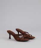 Minimal Mood Faux Suede Kitten Heels