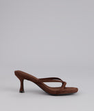 Minimal Mood Faux Suede Kitten Heels