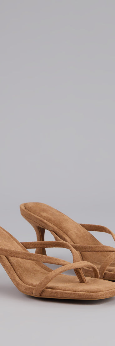 This piece brings trend-right energy to the Minimal Mood Faux Suede Kitten Heels, perfect for fall outfits that stand out.