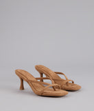 Minimal Mood Faux Suede Kitten Heels
