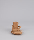 Minimal Mood Faux Suede Kitten Heels