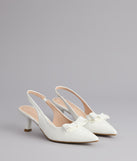 Sweet Detail Patent Slingback Heels