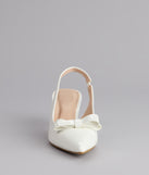 Sweet Detail Patent Slingback Heels