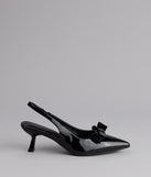 Sweet Detail Patent Slingback Heels