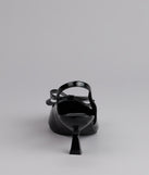 Sweet Detail Patent Slingback Heels