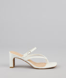 Strap In Thong Buckle Mules