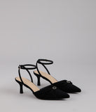 Sweet Point Kitten Bow Heels