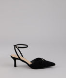 Sweet Point Kitten Bow Heels