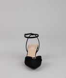 Sweet Point Kitten Bow Heels