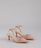 Sweet Point Kitten Bow Heels