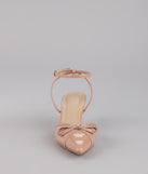 Sweet Point Kitten Bow Heels