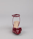 Sweet Point Kitten Bow Heels
