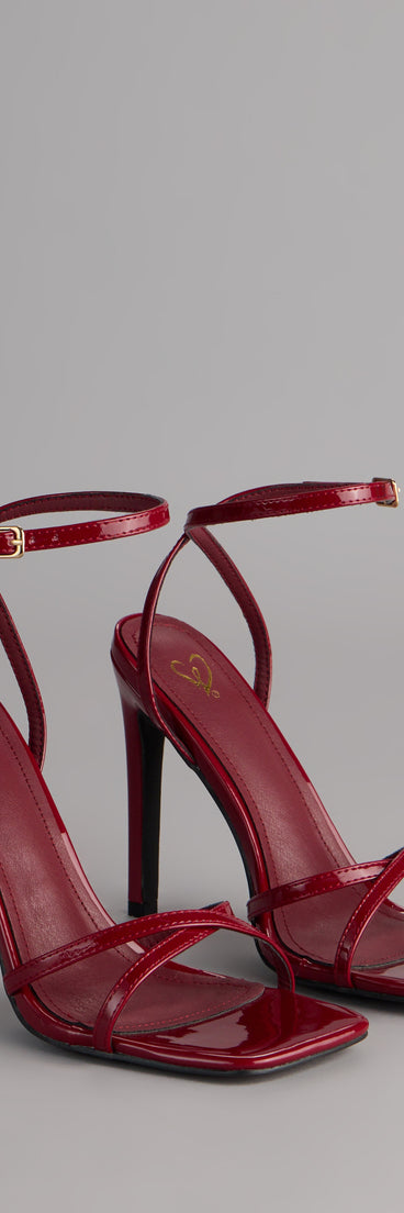 Statement Status Patent Stiletto Heels
