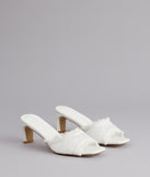 Keep It Cute Lace Strap Mules