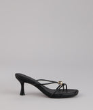 Sleek Luxe Strappy Stiletto Mules