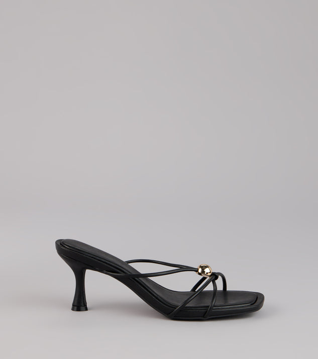 Sleek Luxe Strappy Stiletto Mules