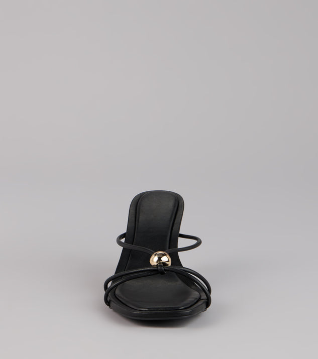 Sleek Luxe Strappy Stiletto Mules