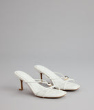Sleek Luxe Strappy Stiletto Mules