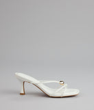 Sleek Luxe Strappy Stiletto Mules