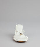 Sleek Luxe Strappy Stiletto Mules