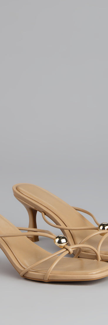 Sleek Luxe Strappy Stiletto Mules