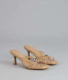 Sleek Luxe Strappy Stiletto Mules