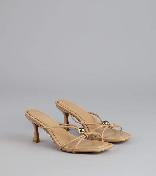 Sleek Luxe Strappy Stiletto Mules