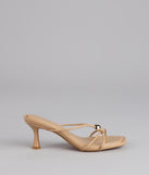 Sleek Luxe Strappy Stiletto Mules