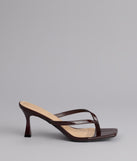 Strut And Stun Thong Mules