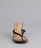 Strut And Stun Thong Mules