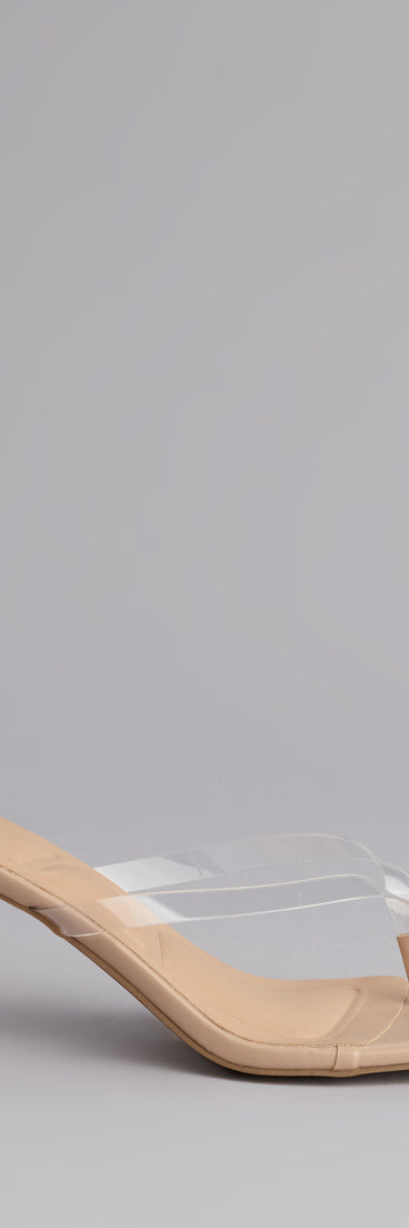 Strut And Stun Thong Mules