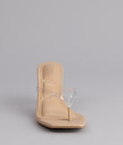Strut And Stun Thong Mules