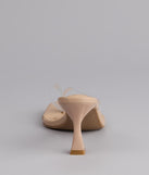Strut And Stun Thong Mules