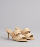 Sun Chaser Stiletto Buckle Mules